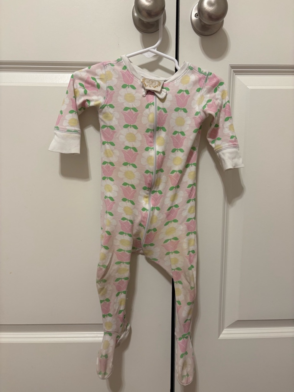 TBBC Pink Floral Zip-Front Kids One-Piece